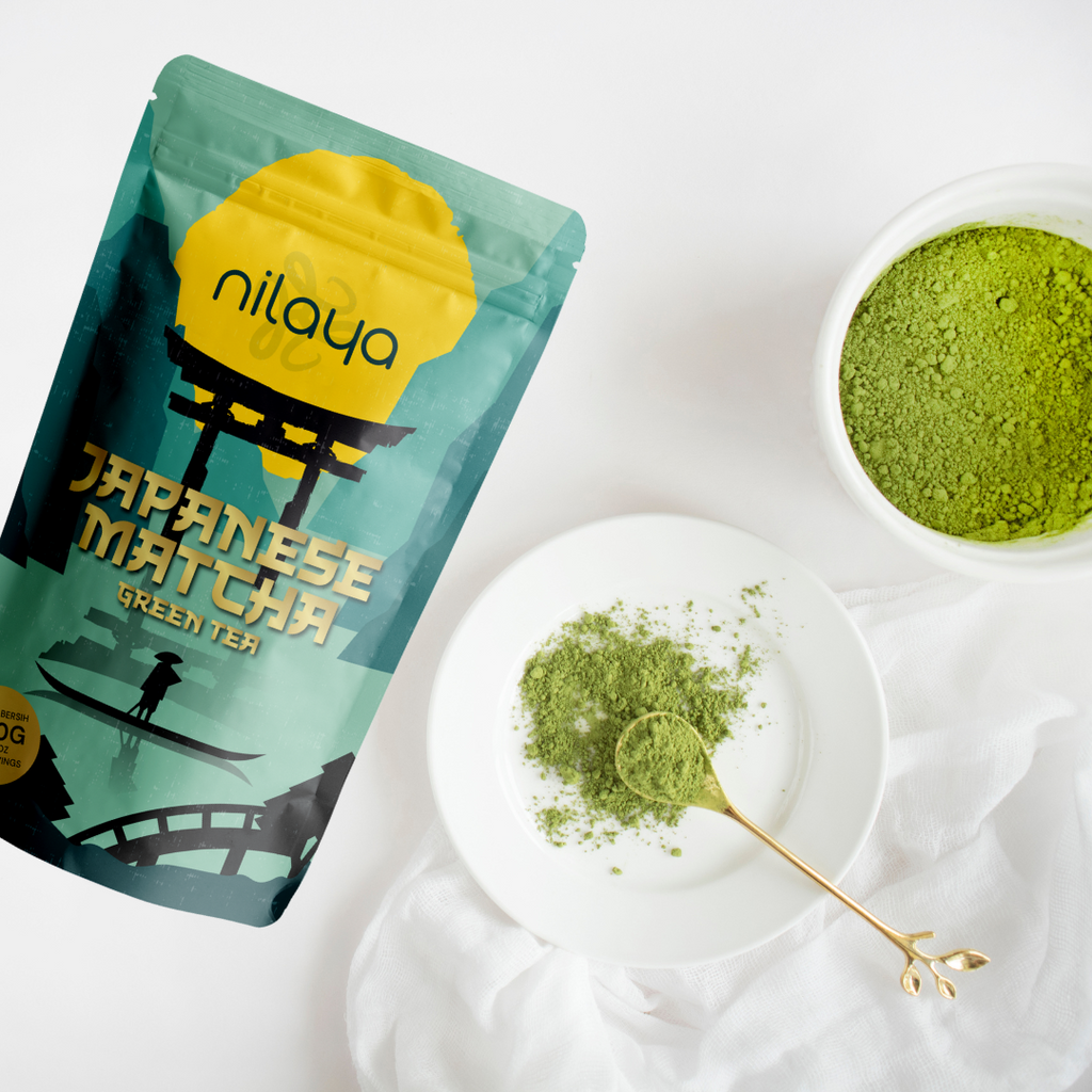 NILAYA Pure Premium Matcha Uji Japan 100g | Ceremonial Grade Green Tea Powder