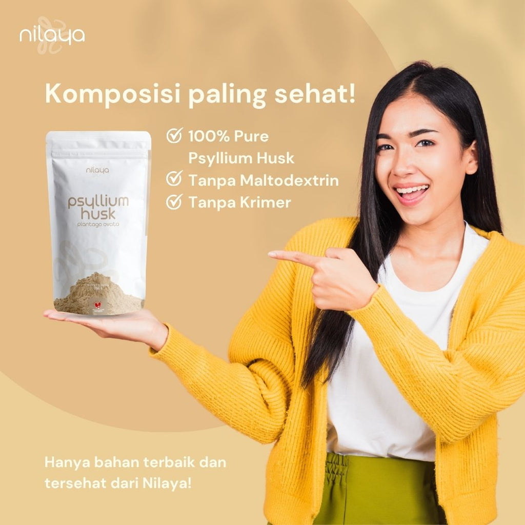 NILAYA Psyllium Husk Powder 250g | High Fiber for Weight Loss & Digestive Health