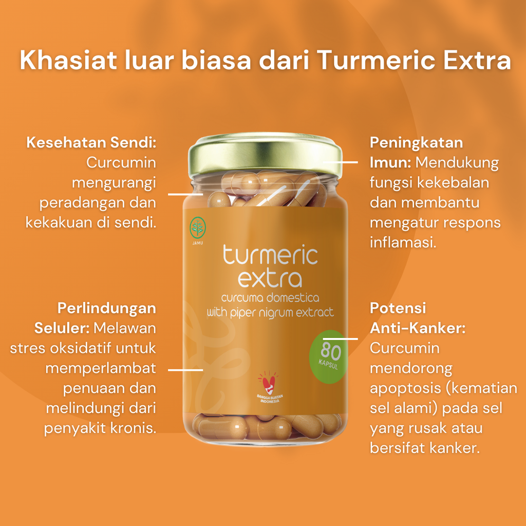 NILAYA Turmeric Extra Curcumin Capsules | 2000% Higher Absorption | Anti-Inflammatory | BPOM