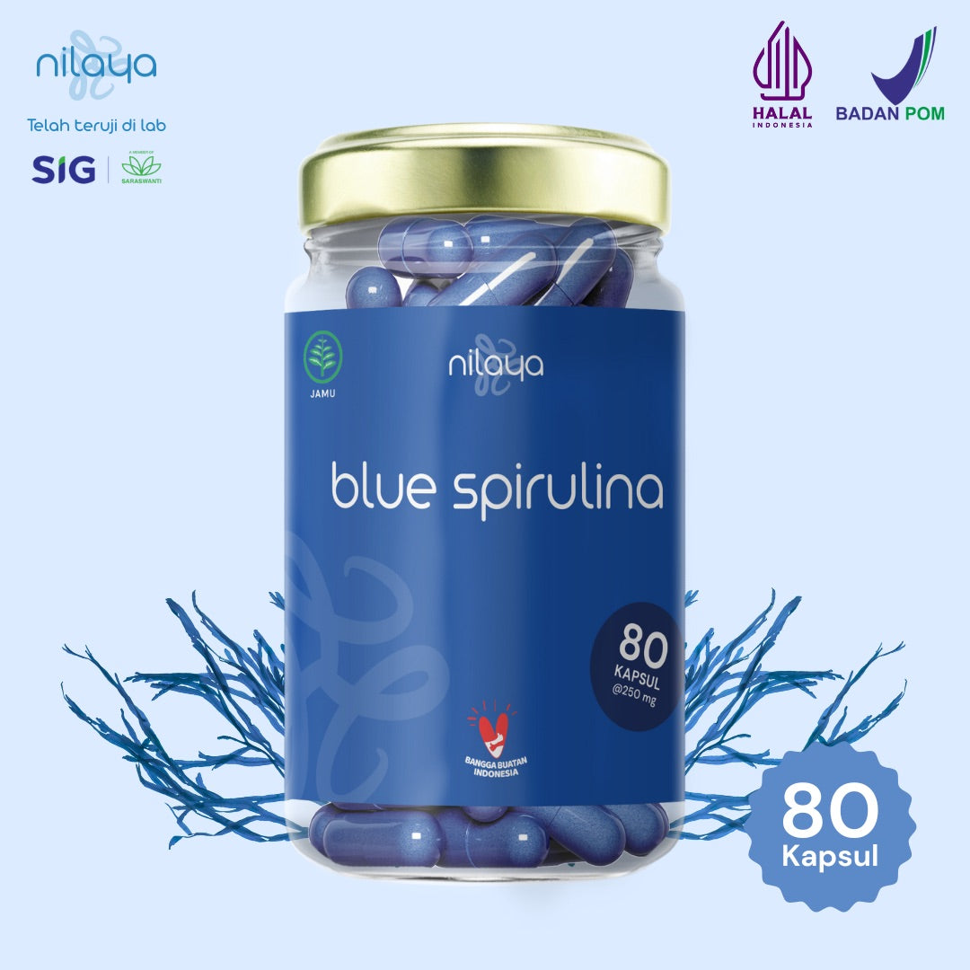 NILAYA Blue Spirulina Capsules – Nilaya