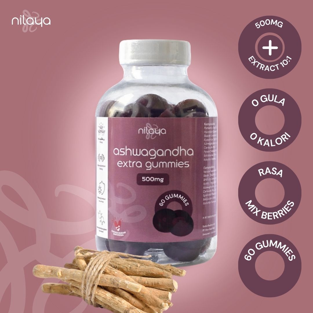 NILAYA Ashwagandha Extract Gummies — Stop Stress Naturally | Zero Sugar | Kids & Adults