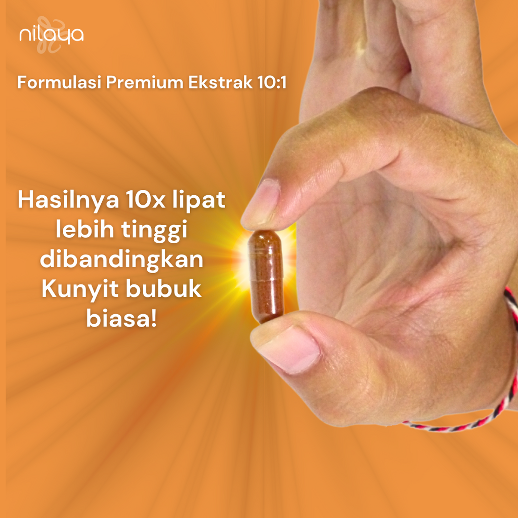 NILAYA Turmeric Extra Curcumin Capsules | 2000% Higher Absorption | Anti-Inflammatory | BPOM