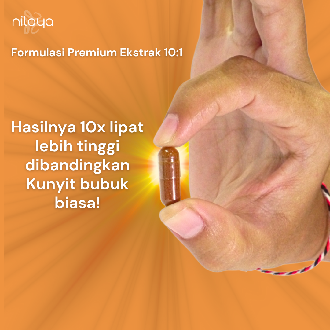 NILAYA Turmeric Extra Curcumin Capsules | 2000% Higher Absorption | Anti-Inflammatory | BPOM