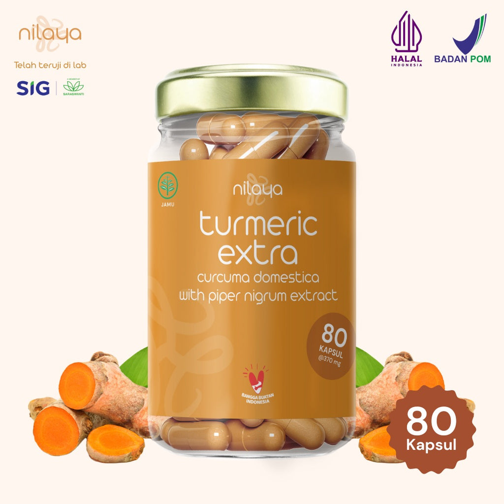 NILAYA Turmeric Extra Curcumin Capsules | 2000% Higher Absorption | Anti-Inflammatory | BPOM