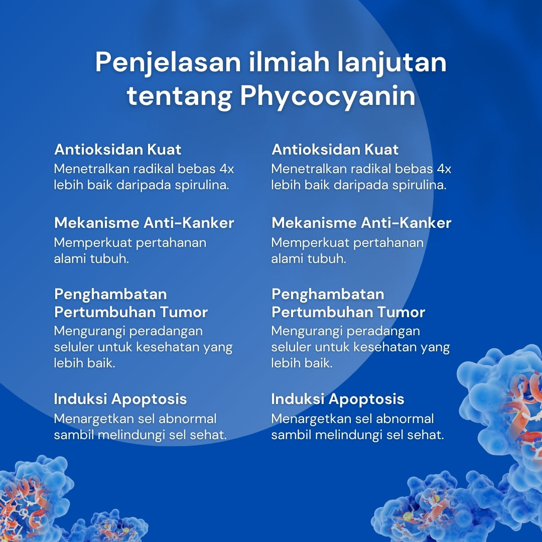 NILAYA Blue Spirulina Capsules — 80 Caps | Pure Phycocyanin | BPOM & Halal | Eco Glass Bottle