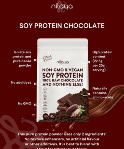 nilaya isolate soy protein chocolate benefits