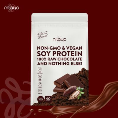 soy protein isolate and raw cacao, pure vegan protein