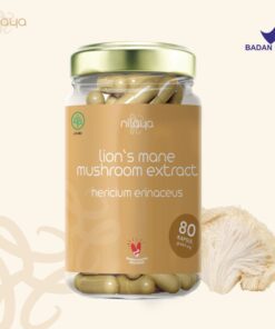 Nilaya lion's mane capsules extract 10:1 from bruiting body organic halal BPOM