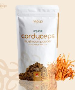 Nilaya Cordyceps mushroom powder organic, halal, bpom from fruiting body